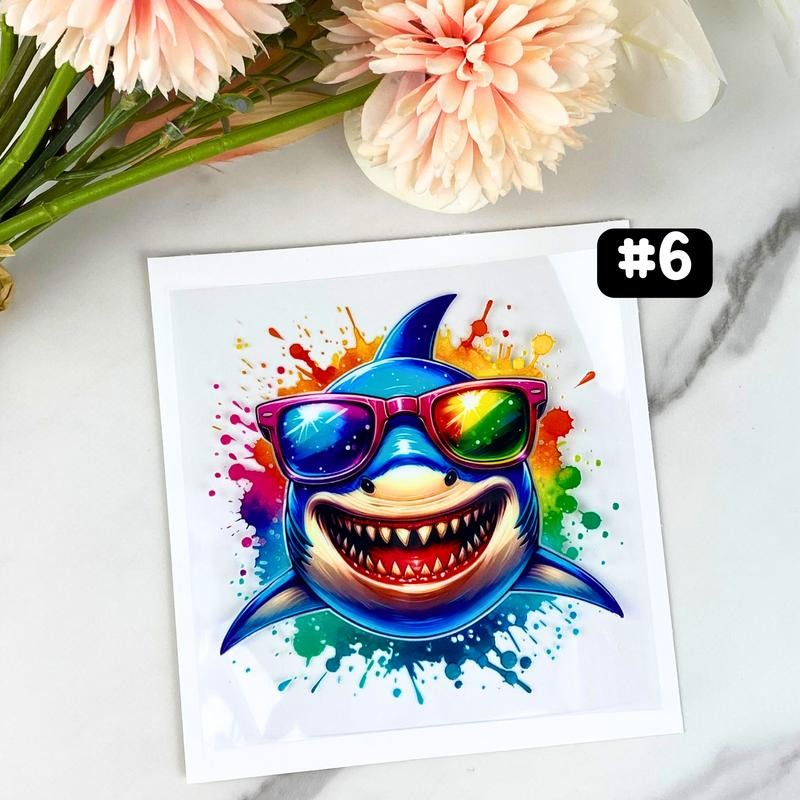 UV DTF DECALS, 4" height, Cup Decals, Cup Stickers, Cup