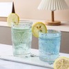 Kingrol 6 Pack 12 oz Romantic Water Glasses, Premium Drinking