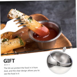 CIYODO Home Stainless Steel Bowl Thickened Inclined Bowl Salad Snack with Lid Mix and Serve