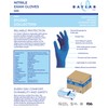 BAYLAB USA Powder Free Nitrile Exam Gloves, Large, Blue, Pack