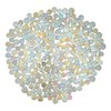 Yuvori 1lb Iridescent Round Ceramic Mosaic Tile DIY for Bathroom,