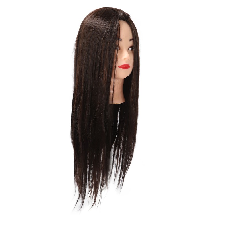 Hairdressing Mannequin Head 63cm Synthetic Fiber Head Styling Middle Part