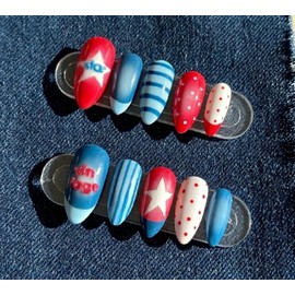 08:00AM, Midnight Teen |Pinterest nails - round square / 08:00AM, 미드나잇 하이틴 | 핀터레스트 네일 - 라운드스퀘어