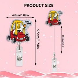 Funny Goose Driving Badge Reel, Work Goose Badge Holder Retractable Clip, Cute Pediatric Car Badge Reel, Nurse HONK Badge Reel, Nursing Student ID Badge Clip, RN LPN CNA Worker Nurse Badge Accessories