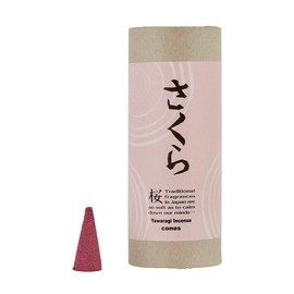 Global Product Planning Japanese Incense Cones Sakura 10 Tablets (Cone Type Incense)