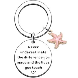 JMIMO Thank You Gift Keyring Retirement Gifts for Women Appreciation Gifts for Social Worker Volunteer Nurse Teacher Employeec Leaving Gifts for Colleagues