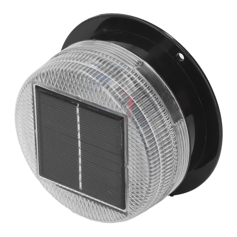 Solar Warning Light 6 LED Beads Red Blue Alternate Waterproof