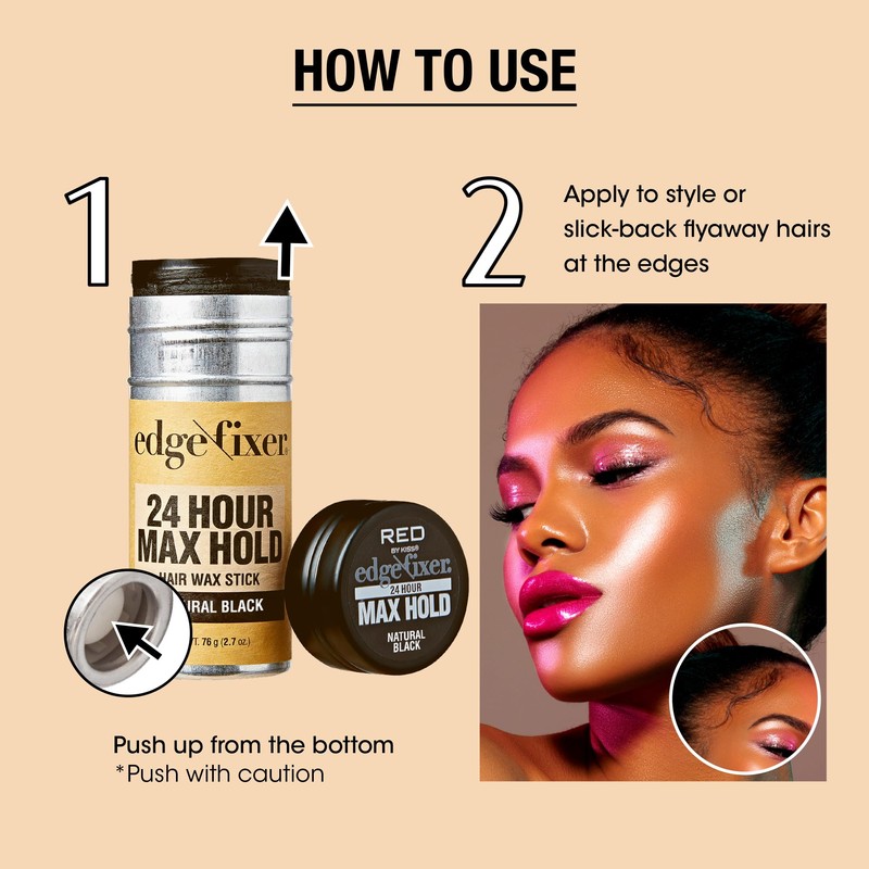 Red by Kiss Hair Wax Stick 24HR Max Hold Edge