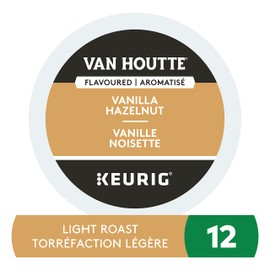 Van Houtte Vanilla Hazelnut K-Cup Coffee Pods, 12 Count For Keurig Coffee Makers