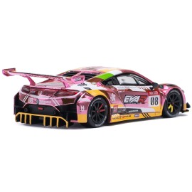 DCD Honda NSX GT3 EVO22 #08 Pink with Graphics "EVA RT Production Model Custom Type-08" 1/64 Diecast Model Car by Pop Race