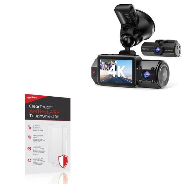 BoxWave Screen Protector Compatible With Vantrue N2S - ClearTouch Anti-Glare