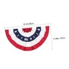 SUPVOX American Flag Bunting Skirt 5pcs Decorative Banner Fan Shaped