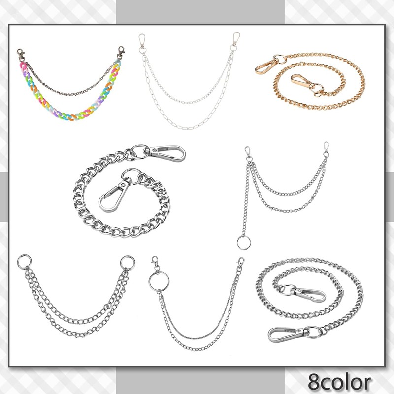 [クロム クレイン] ベルト チェーン キーリング付き おしゃれ スタイリッシュ カジュアル メンズ レディース