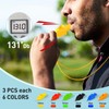 Plume'CHJ Whistle, 2-Pack Fish Shaped Pearl-Free Plastic Whistle with Lanyard，Sports