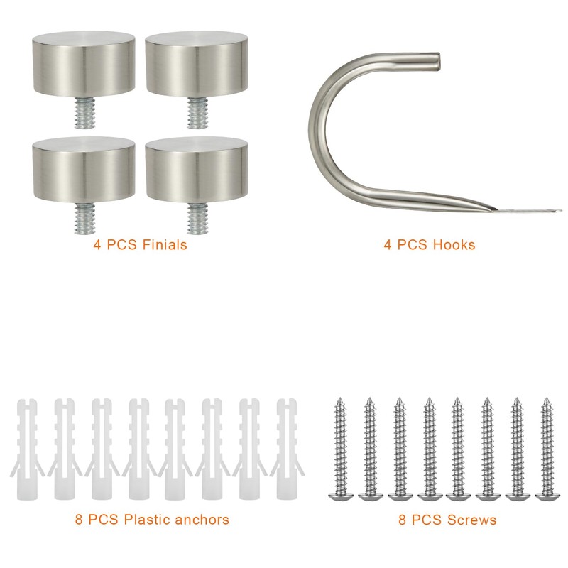 Premium Curtain Holdback, Quality Metal Decorative Curtain Holdbacks with Zinc