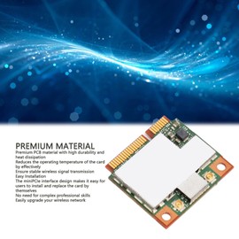 BCM943225HMB Mini PCIe Network Card for Windows 2000 XP X86 64 Bit, for Win 7, for OS X and Various for Linux, BT 4.0, 300Mbps, 2.4GHz