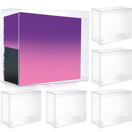 Jetec 10 Pack Elite Trainer Box 7.87 x 6.7 x 3.74 Inch Protector Case 0.50mm Thick Clear Display Booster Box Case for ETB Storage Collectors Gift Cards