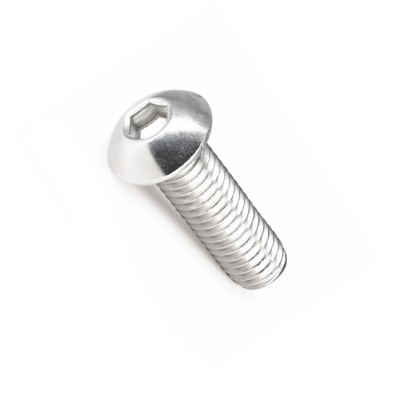 M3x20mm Button Head Hex Socket Cap Screws,Full Thread,304 Stainless Steel