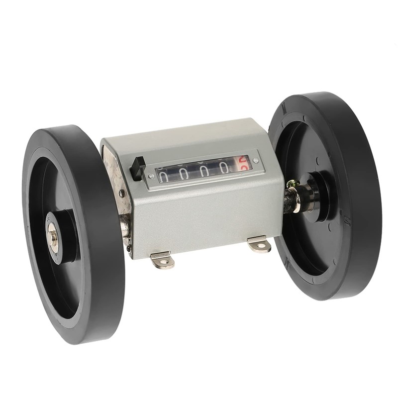 Meter Counter, Rolling Wheel 5 Digits 0-9999.9 Length Counter Max