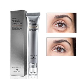 Suero de péptido de ojos antiarrugas masajeador rodillo nutritivo antigoteo antihinchazón, alivia las bolsas de ojos sueltas ojeras ojeras cuidado de 