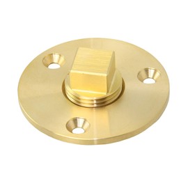Brass bilge plug with square screw, bilge plug, bilge valve for all US boats, self-sealing