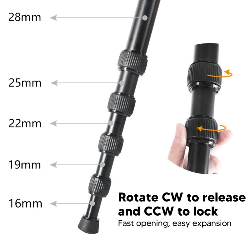 Camera Monopod Heavy Duty Steady Photography Outdoor Portable Lightweight Extension