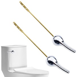 2 Pack Toilet Handle Lever Flush Replacement Kit, Front Mount Toilet Handle, with Mansfield Kohler American Standard TOTO Korky Delta Gerber