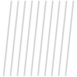 LAVMHAB 6063 Aluminium Round Rod 2 mm x 150 mm, Solid Round Shafts Aluminium Rods Round Rod for DIY Craft Models (Pack of 10)