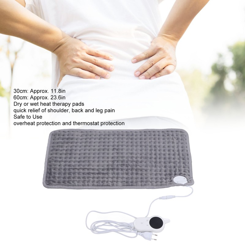 Electric Heating Pad for Back Neck Legs Adjustable Washable Intelligent