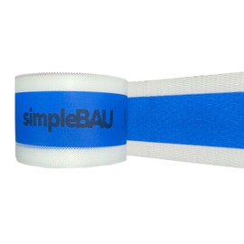 simpleBAU Double Layer Sealing Tape, Flexible, Indoor and Outdoor Robust Tape, Sealing Tape for Sanitary, Shower, Bathroom, Tiles, Balcony and Patio, Width 120 mm, Roll 10 m (10 m)