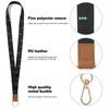 Vicloon Lanyard, Lanyard for Keys, with 2 Accessories, Double-Sided Print