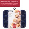 Zyliss 12 Hole Muffin Tray, Double Layer Non-Stick Baking Tray/Pan