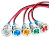 YFFSFDC 10mm DC 12-24V LED Waterproof Indicator Light Pilot Light