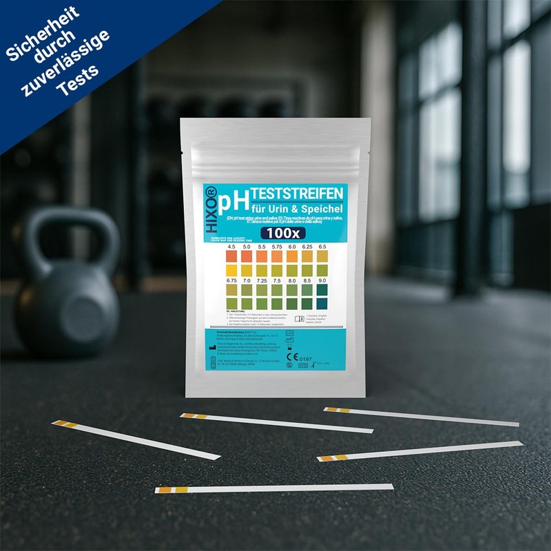 HIXO 100 x pH Test Strips for Urine & Saliva