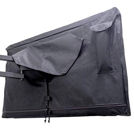 Outdoor TV Cover 86-90 inch - WITH ZIPPER, Weatherproof, Waterproof 360 degrees protection, Soft Non Scratch Interior - Black