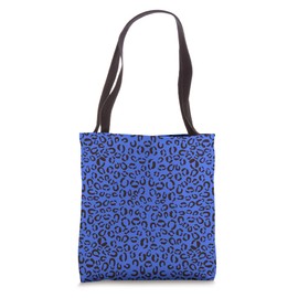 Royal-Blue Leopard Prints Cheetah Pattern Women Girls Cute Tote Bag