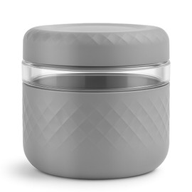 Cafezi 24 oz Glass Lunch Bowl Container with Lid | Leak & Spill Proof, BPA-Free, Microwave & Dishwasher Safe, Airtight Meal Prep & Food Storage Jar for Lunch, Salad, Soup, Overnight Oats, Stew, Yogurt