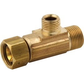 Master Plumber 299, Compression Fitting, Female Tee Adapter, 3/8-Inch OD Tube x 3/8-Inch OD Tube x 1/4-Inch Female Compression Nut