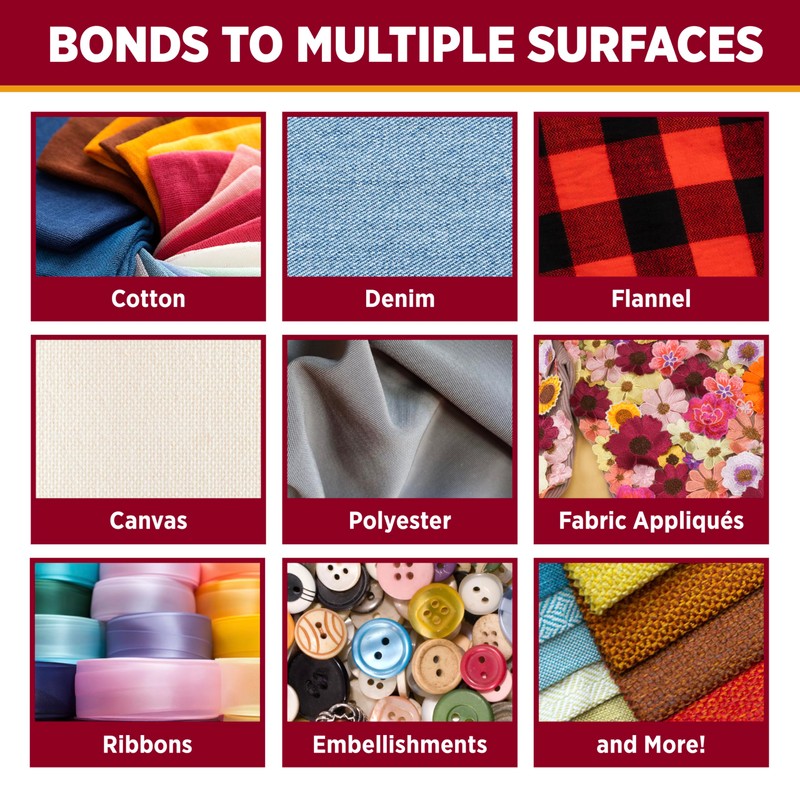 Aleene's Fabric Fusion Glue 4 oz, Permanent and Washable Adhesive,