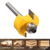 Mesee 1/4 Inch Shank Rabbeting Router Bit with 6 Bearings