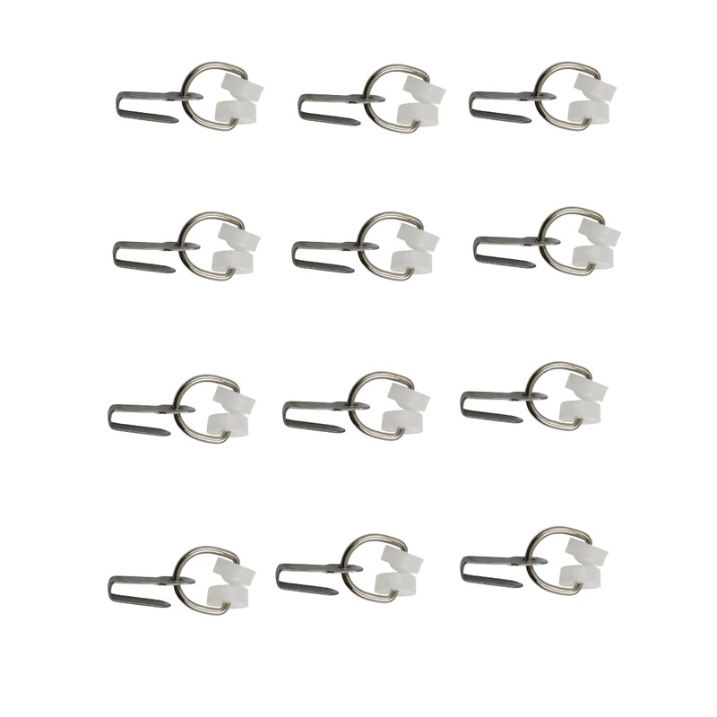 A109 RV Curtain Carrier Hooks – Nylon Wheels with Metal
