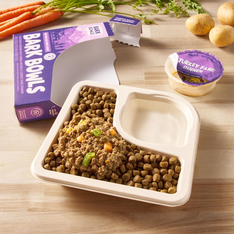 Bark Bowls On The Go Dog Food, Chicken Pot Pie
