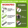 WORKPRO 65" Heavy Duty Bow Rake 17 Tine Metal Head
