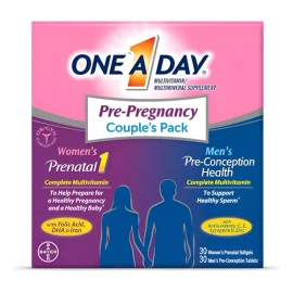 One A Day Paquete Prenatal Multivitaminico Para Pareja 30+30