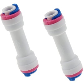 2PACK 1/4" Check Valve, Household inline One Way Non-Return Valve, Quick Plug and Connection, General Accessories for Pure Water Machine and Water Purifier, Reverse Osmosis System Plastic Connector