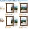 QOTIB 4x6 Picture Frame with 3.5x5 Mat Deep Brown, Display