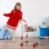 Pretend Play Shopping Cart- Toy Grocery Cart With Pivoting Front