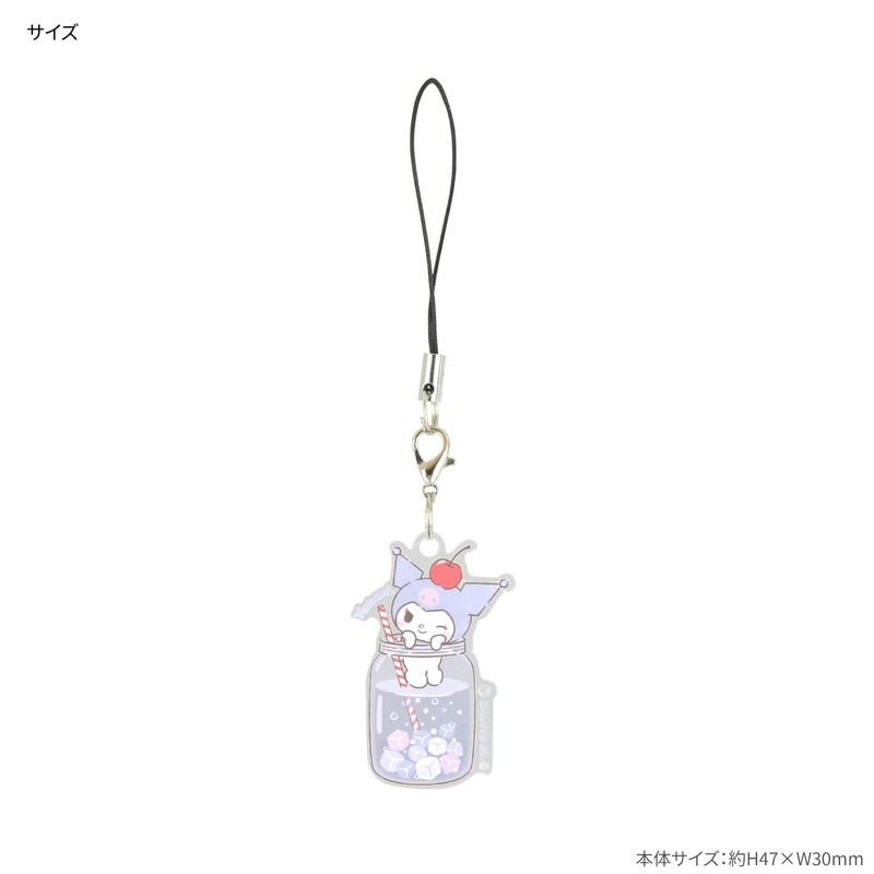 Gourmandise SANG-314KU Sanrio Characters Mobile Acrylic Strap, Chromi, Chromi