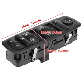 Interruptor de la ventana principal, parte delantera izquierda del conductor Interruptor de la ventana principal del lado del conductor para 2009-2012 4602863AD 4602863AB