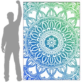 LXTOPN Microfibre Beach Towel, Extra Large, 145 x 200 cm, Women's Towel for Swimming, Beach, Travel, Sports, Fitness